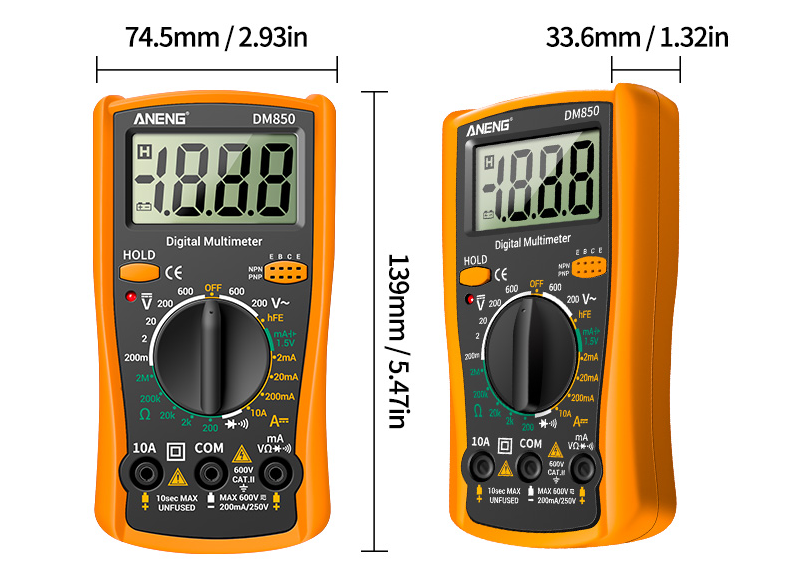 Fully Automatic Electrician Universal Meter Portable