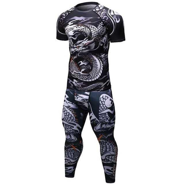 Male Sport Suit Men Running Clothes Sport Wear Yoga Set