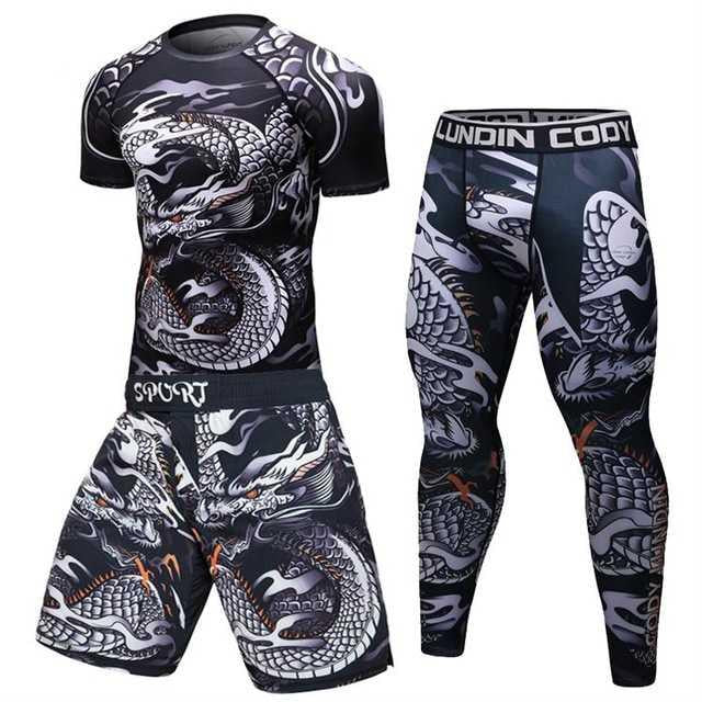 Male Sport Suit Men Running Clothes Sport Wear Yoga Set