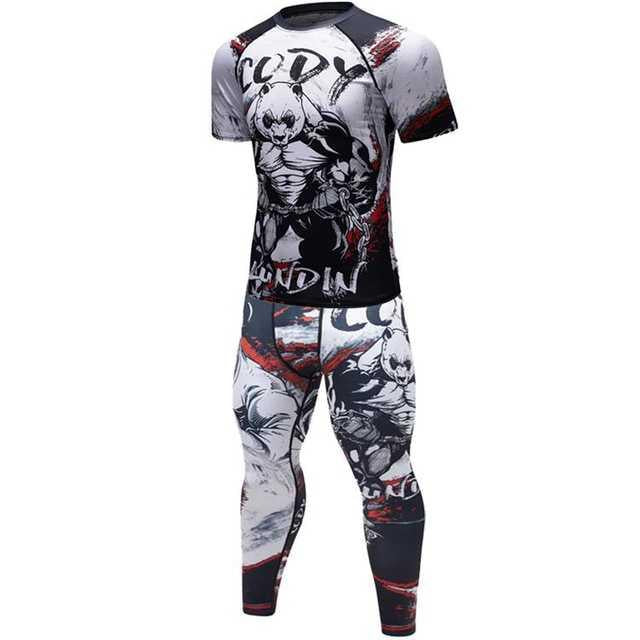 Male Sport Suit Men Running Clothes Sport Wear Yoga Set