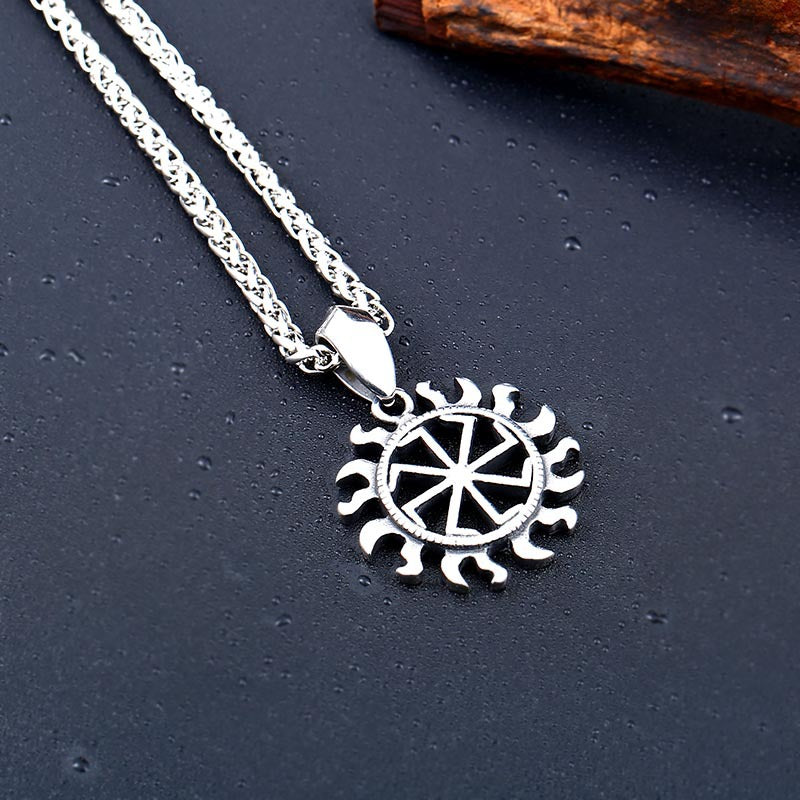 Stainless Pendant Necklace Symbol Amulet Men