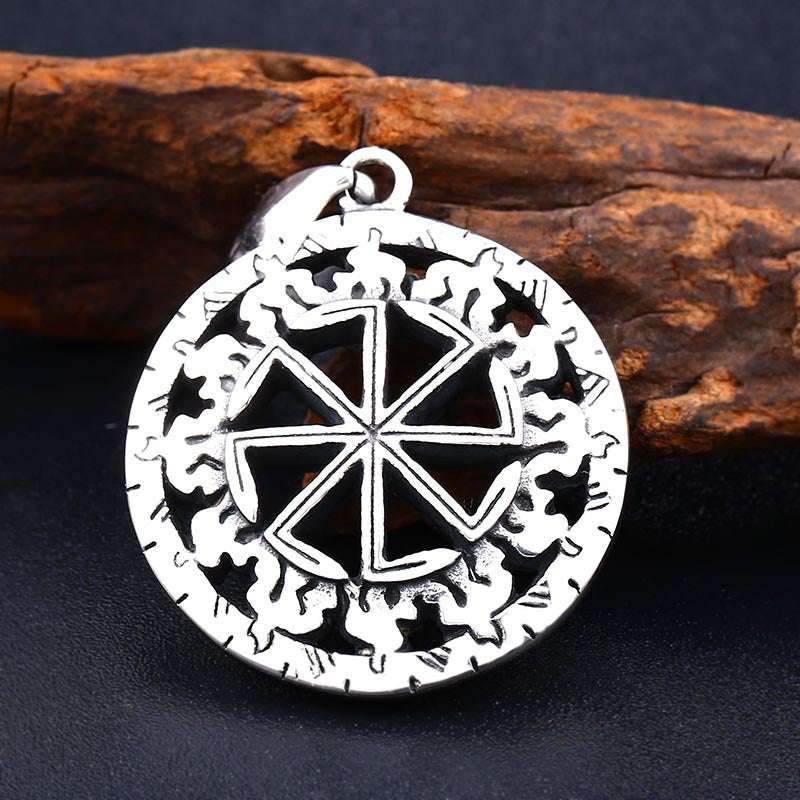 Stainless Pendant Necklace Symbol Amulet Men