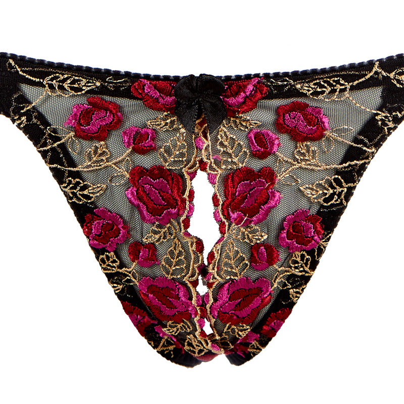 Delicate embroidered suits for erotic lingerie