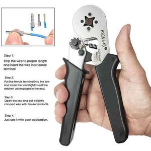 Pipe type terminal crimping pliers