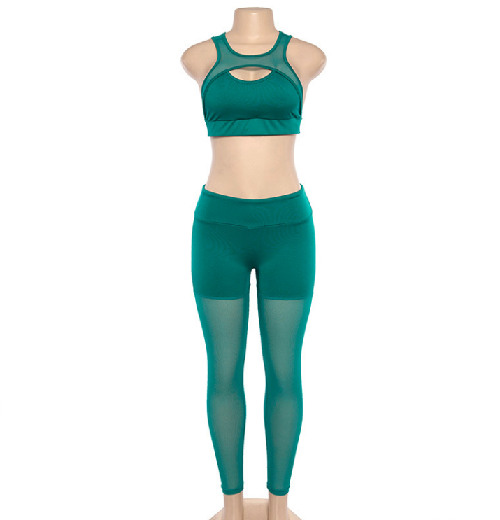 Mesh breathable sports suit