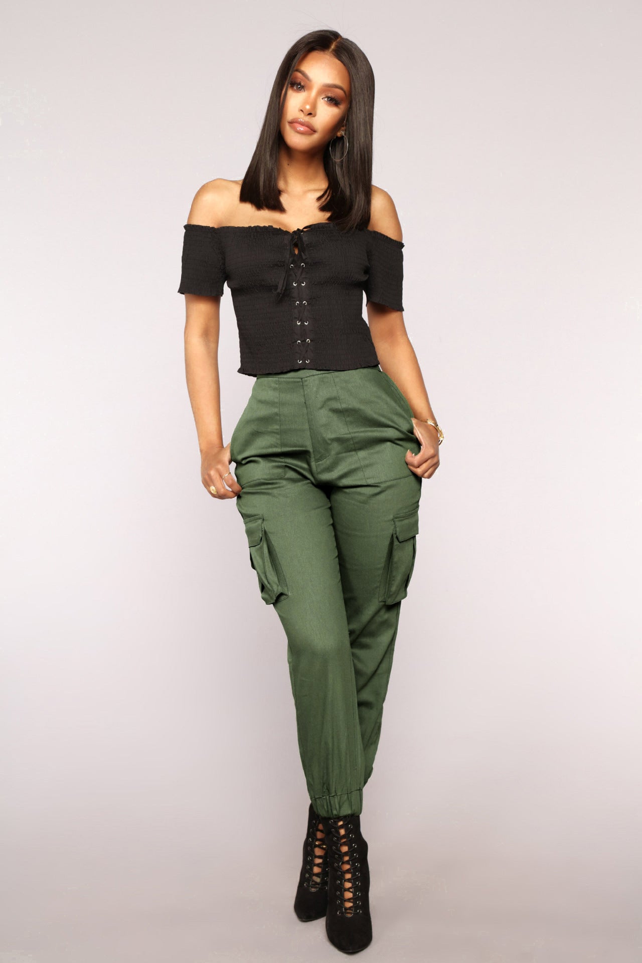 Harron Baggy Cargo Pants For Women