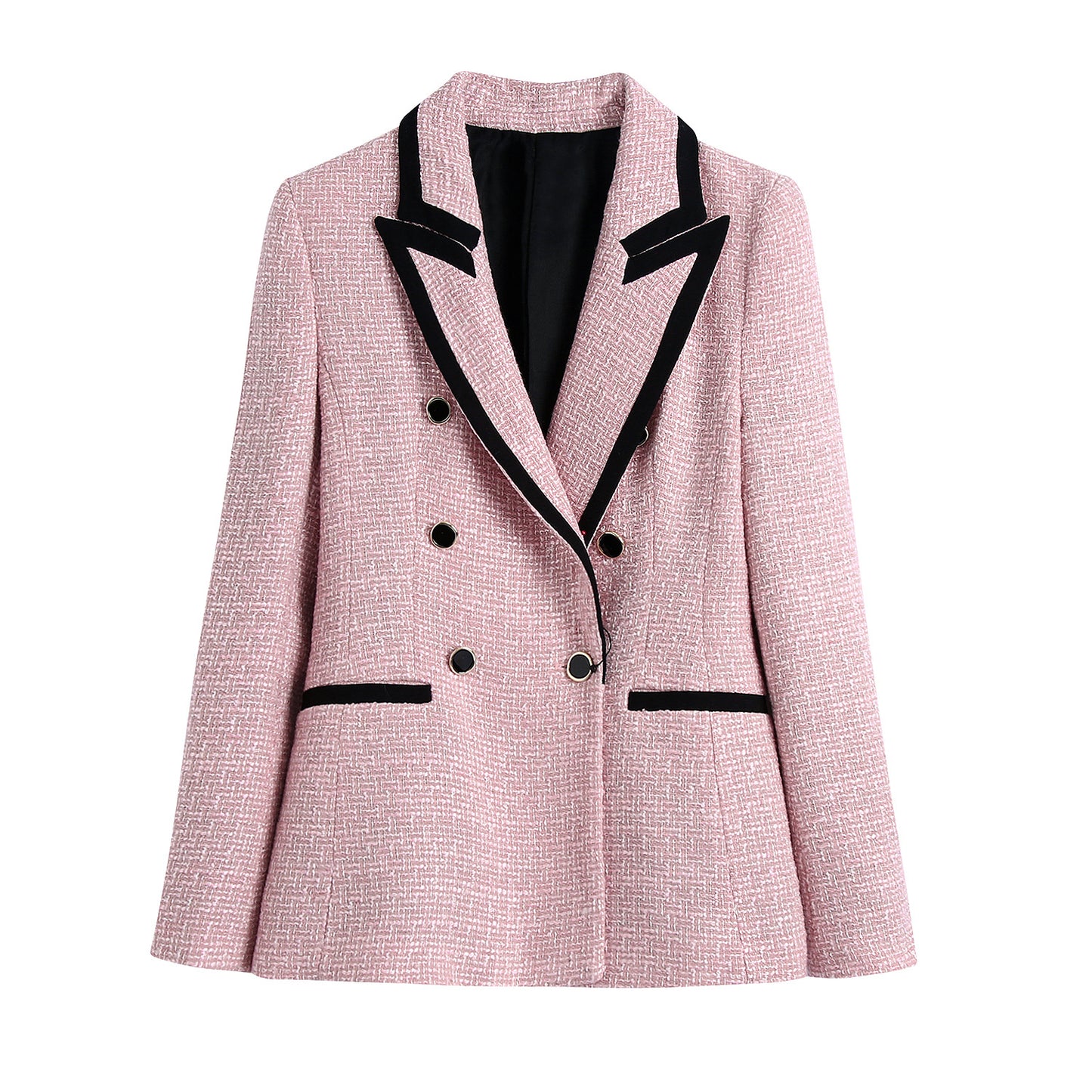 European And American Style Hot Girl Texture Double-breasted Casual Suit Jacket Women