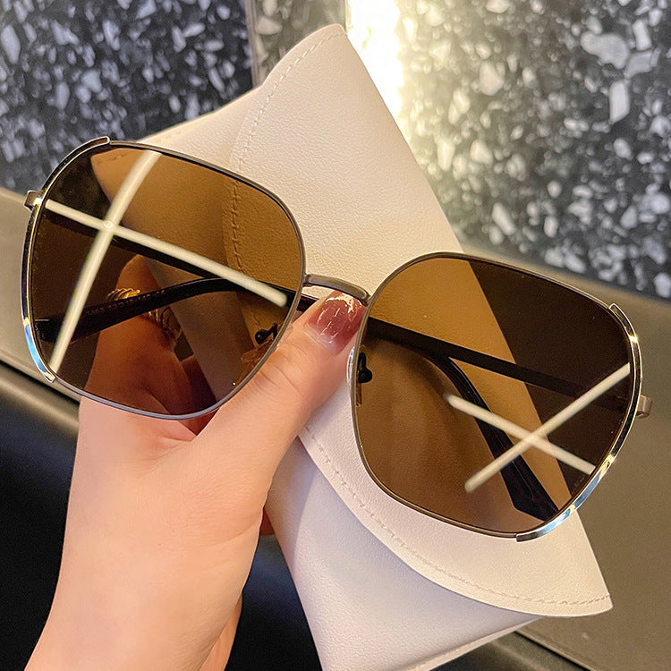 Female Fashion Simple Thin Anti-UV Sunglasses