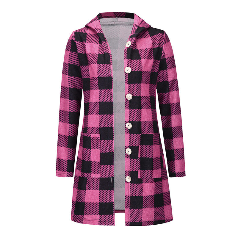 Fashion Casual Plaid Shirt Jacket Europe And America